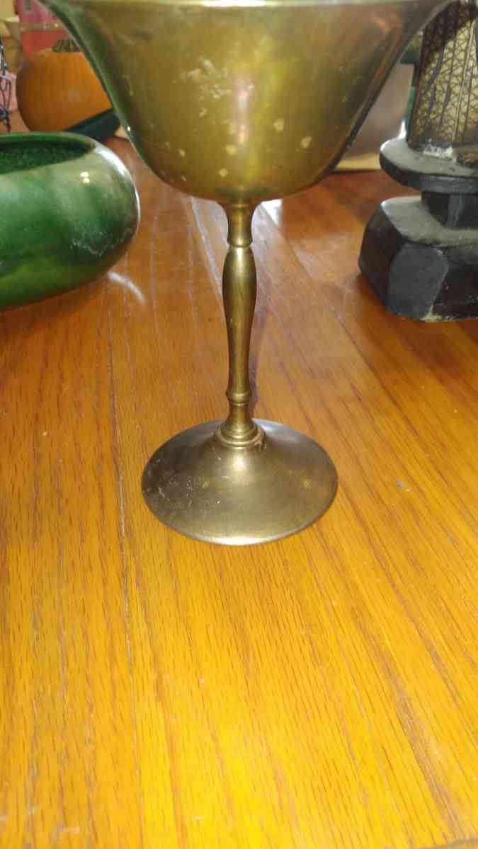 solid brass goblet
