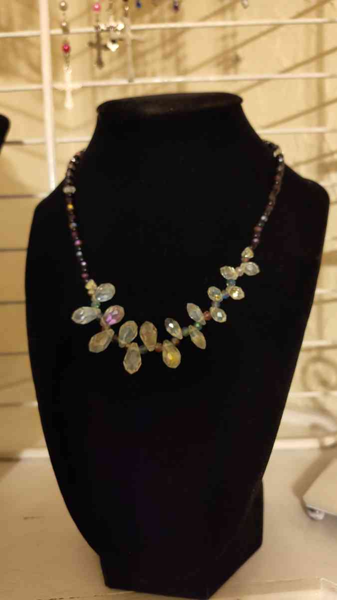 Hand made crystal necklace