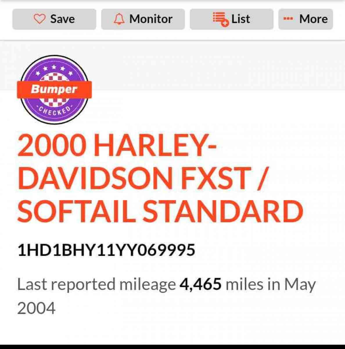 Harley Davidson Softail hard tail