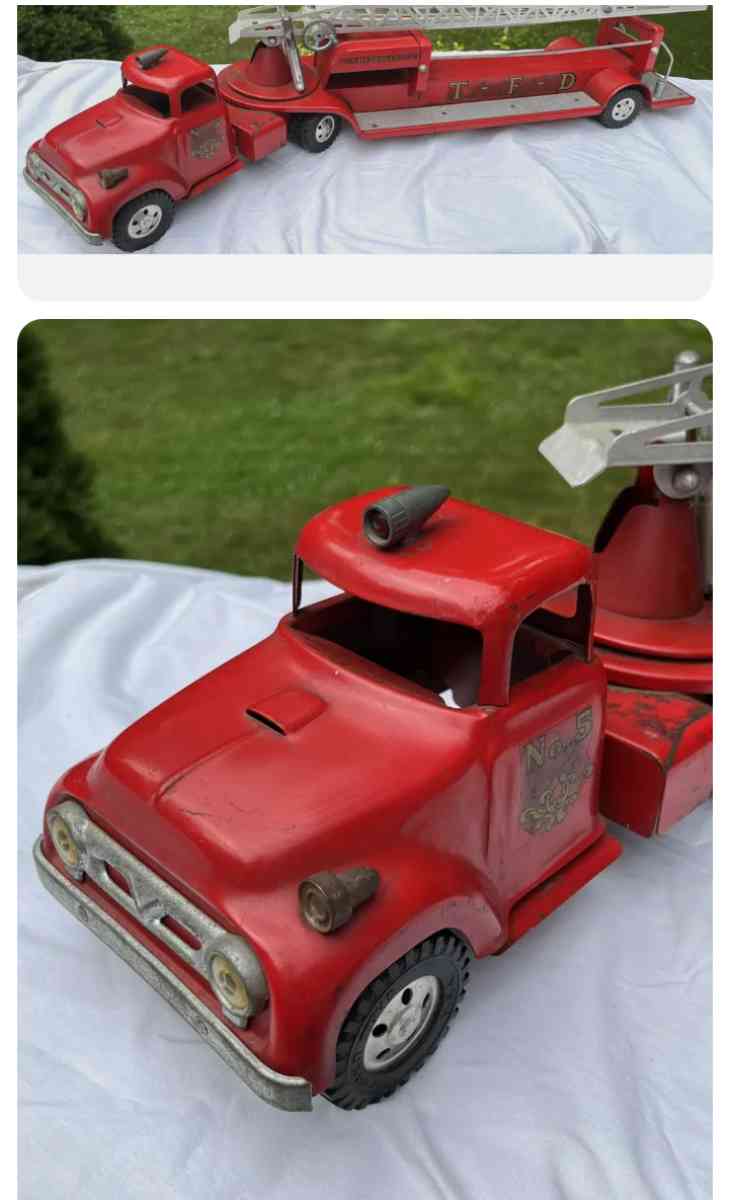 Old Vintage 1950s Tonk fire truck