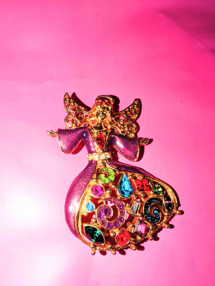 Signed Haskell Angel Brooch