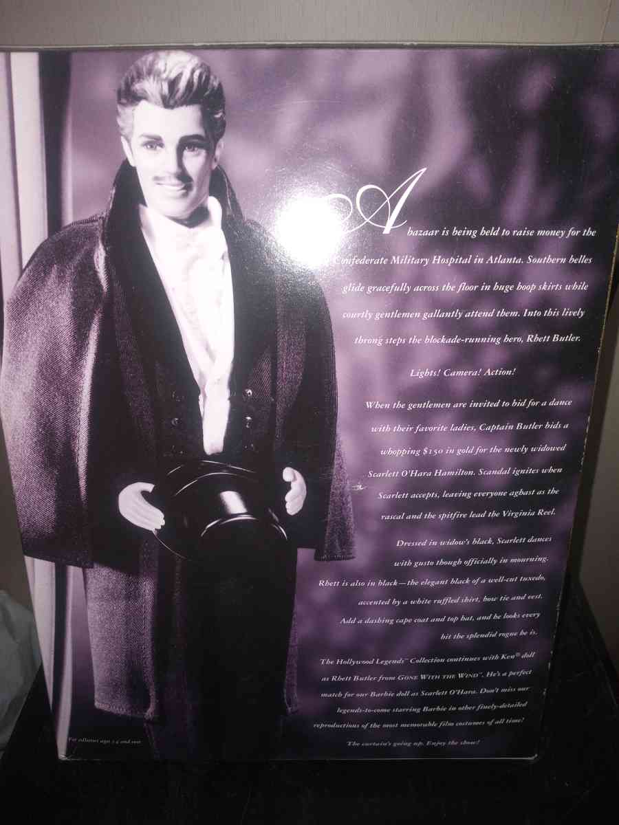 Ken Doll as Rhett Butler Barbie Doll