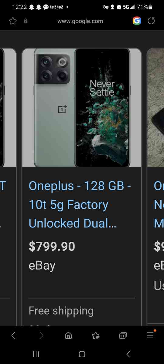 one Plus 10t 128gb