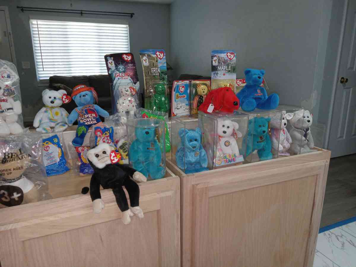 Beanie baby collection and NASCAR collection