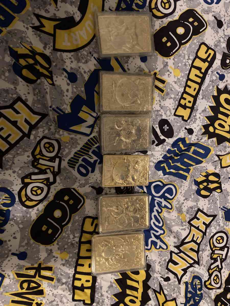 23 karat gold plated trading cards pokemon