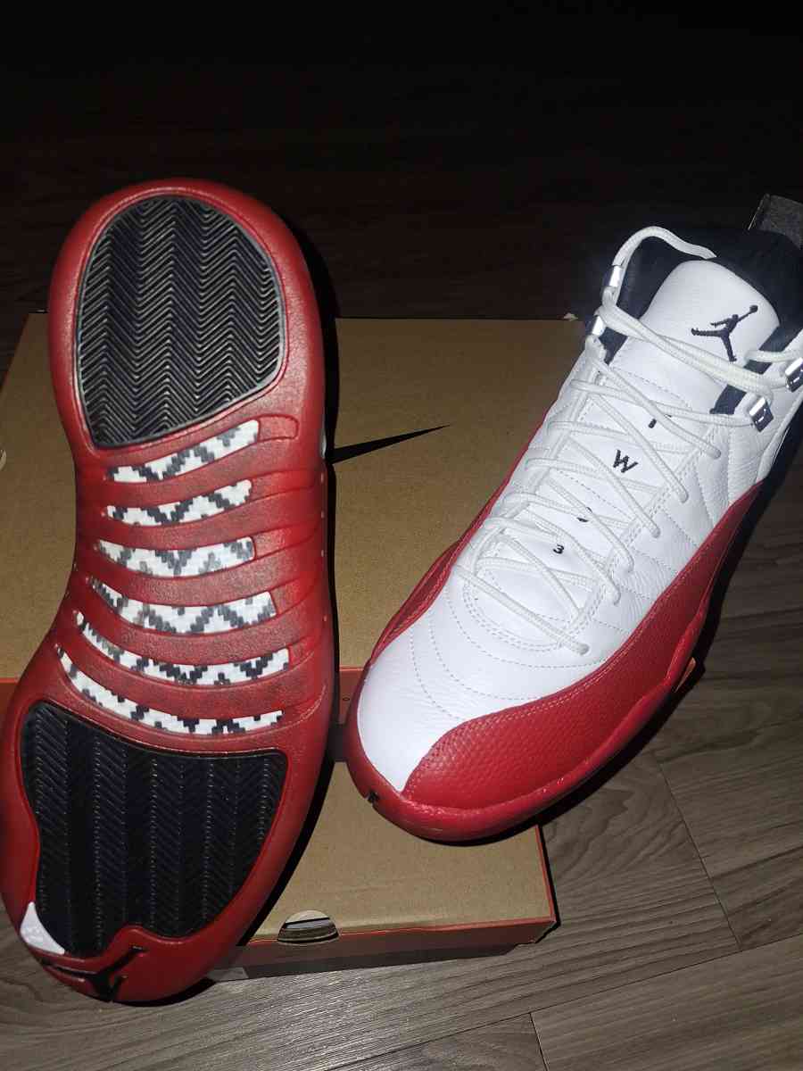 2 pairs of jordan 12s cherry Both size 12