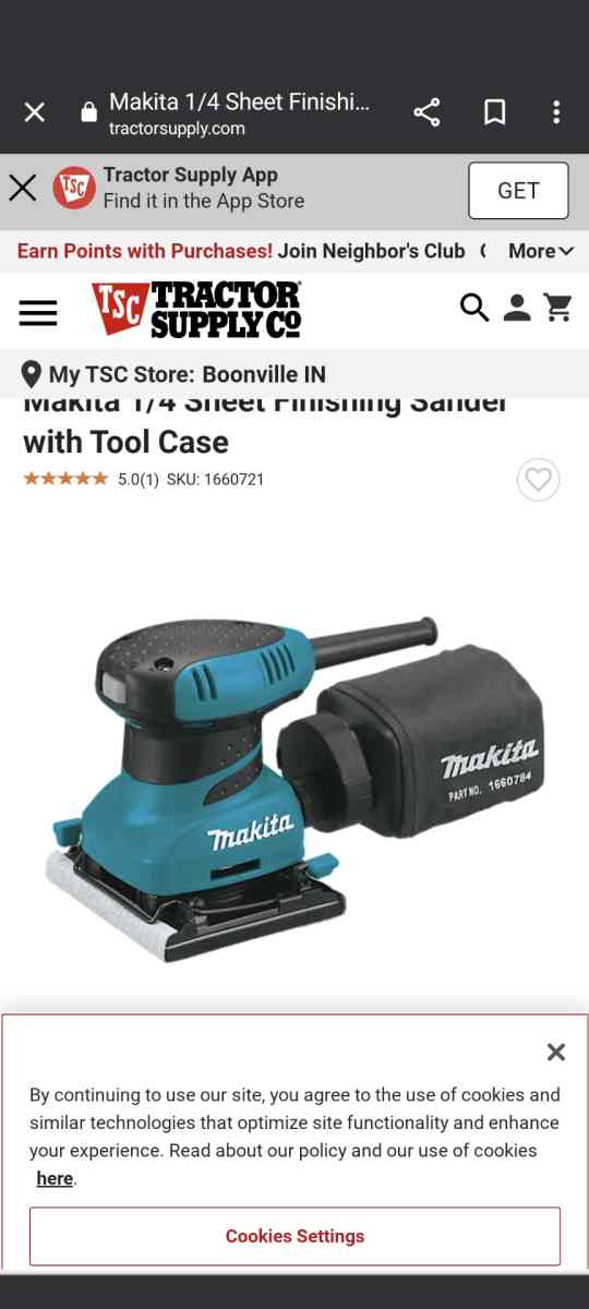 Makita 14 sheet sander