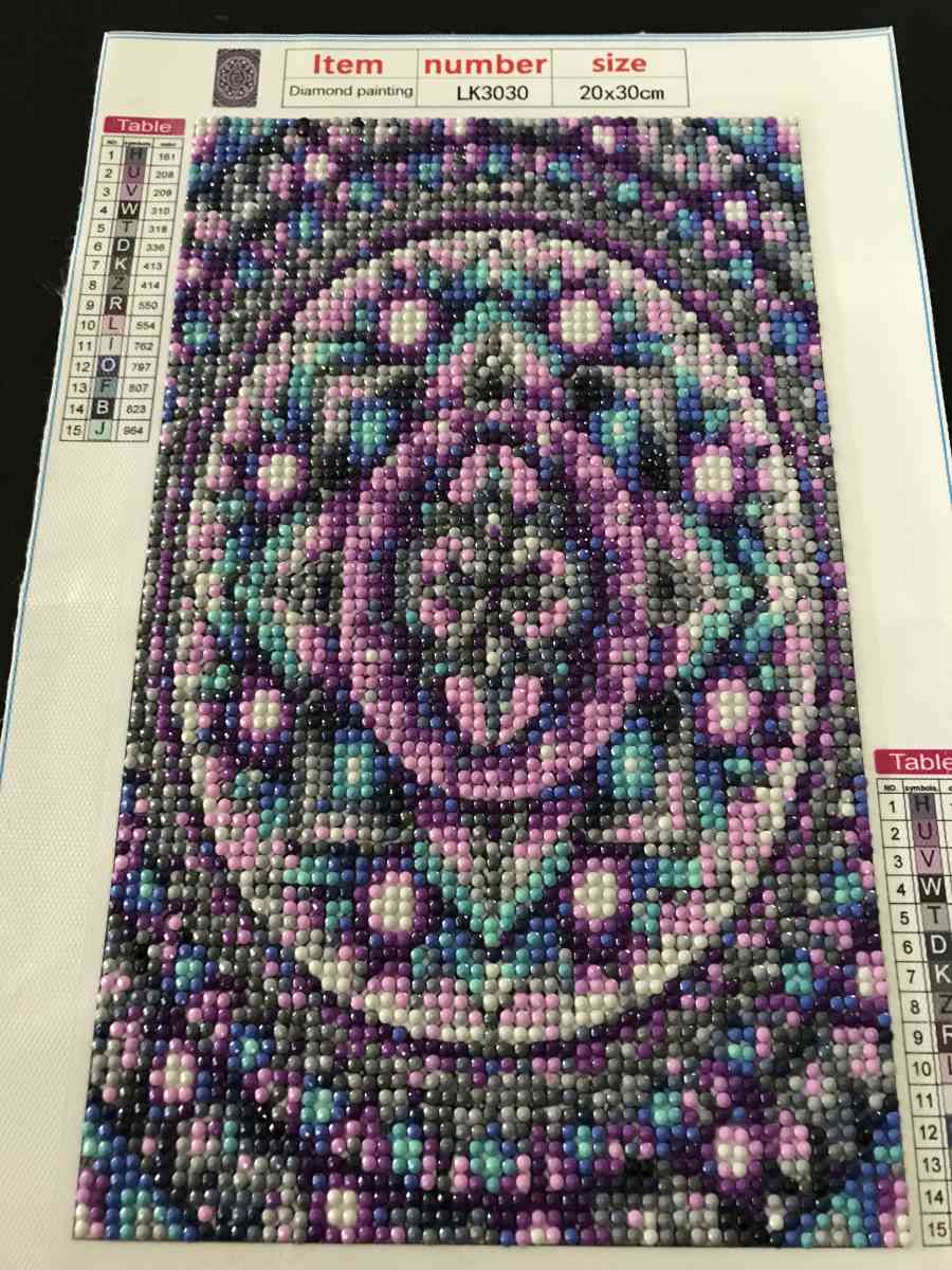 finished Diamond paint manadale