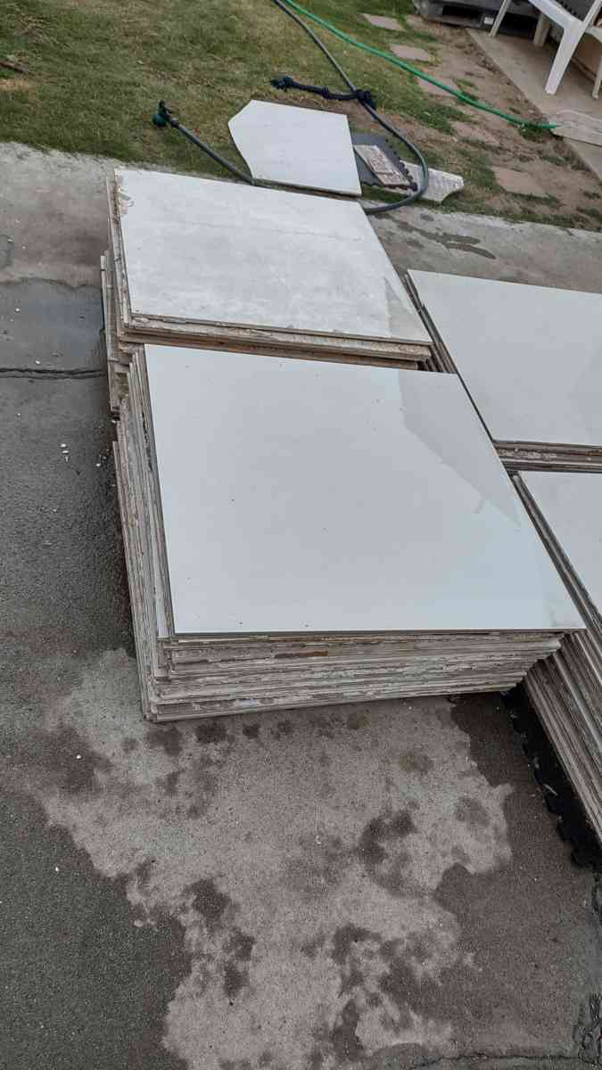 Used floor tiles