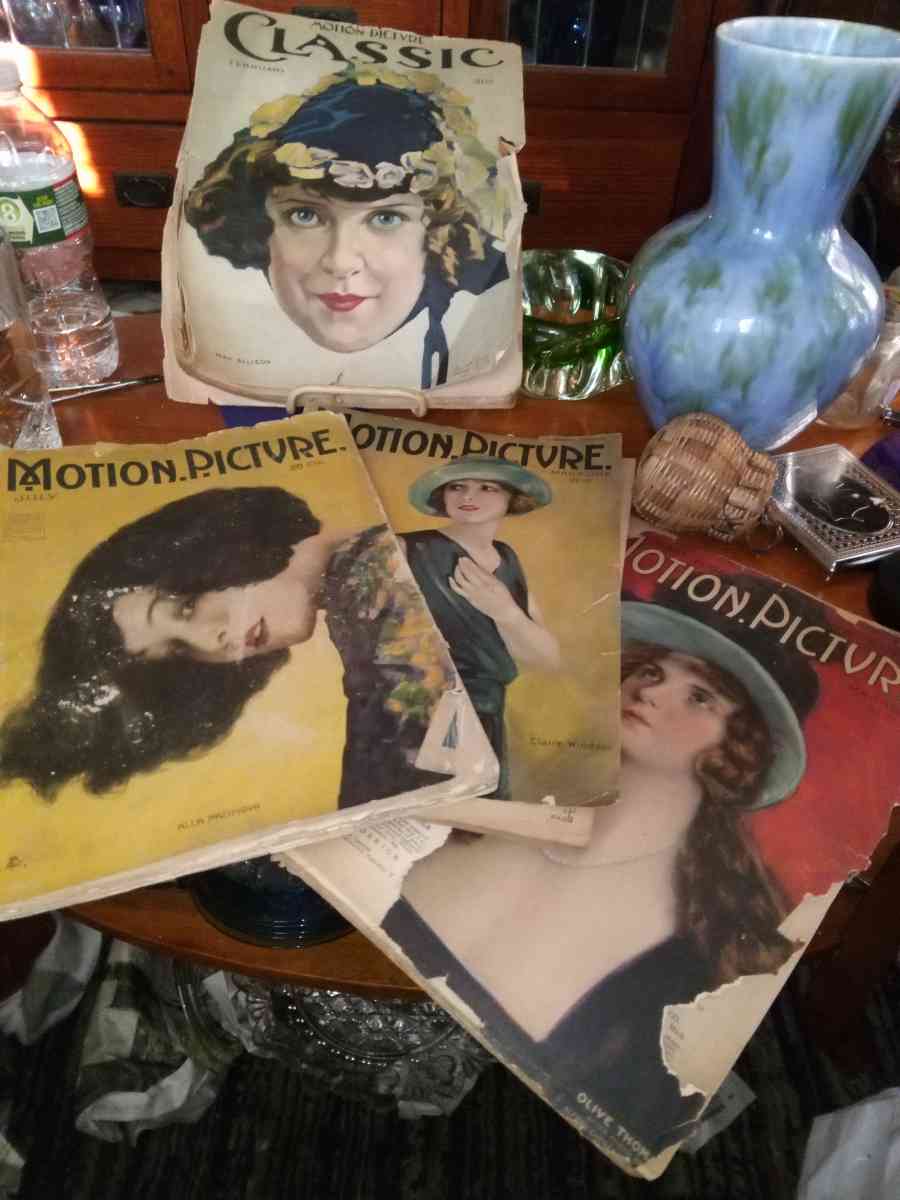 4 early 1900s Motion Picture Magazines
