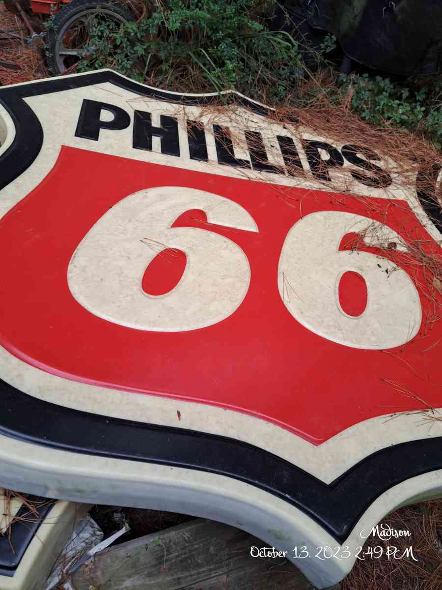 3 vintage Philips 66 Signs
