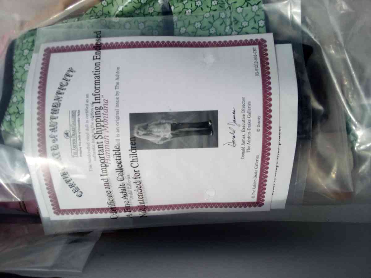 Hannah Montana porcelain doll by Ashton Drake