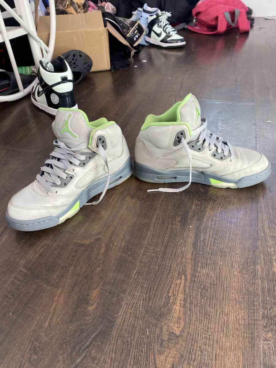 air Jordan 5 green bean