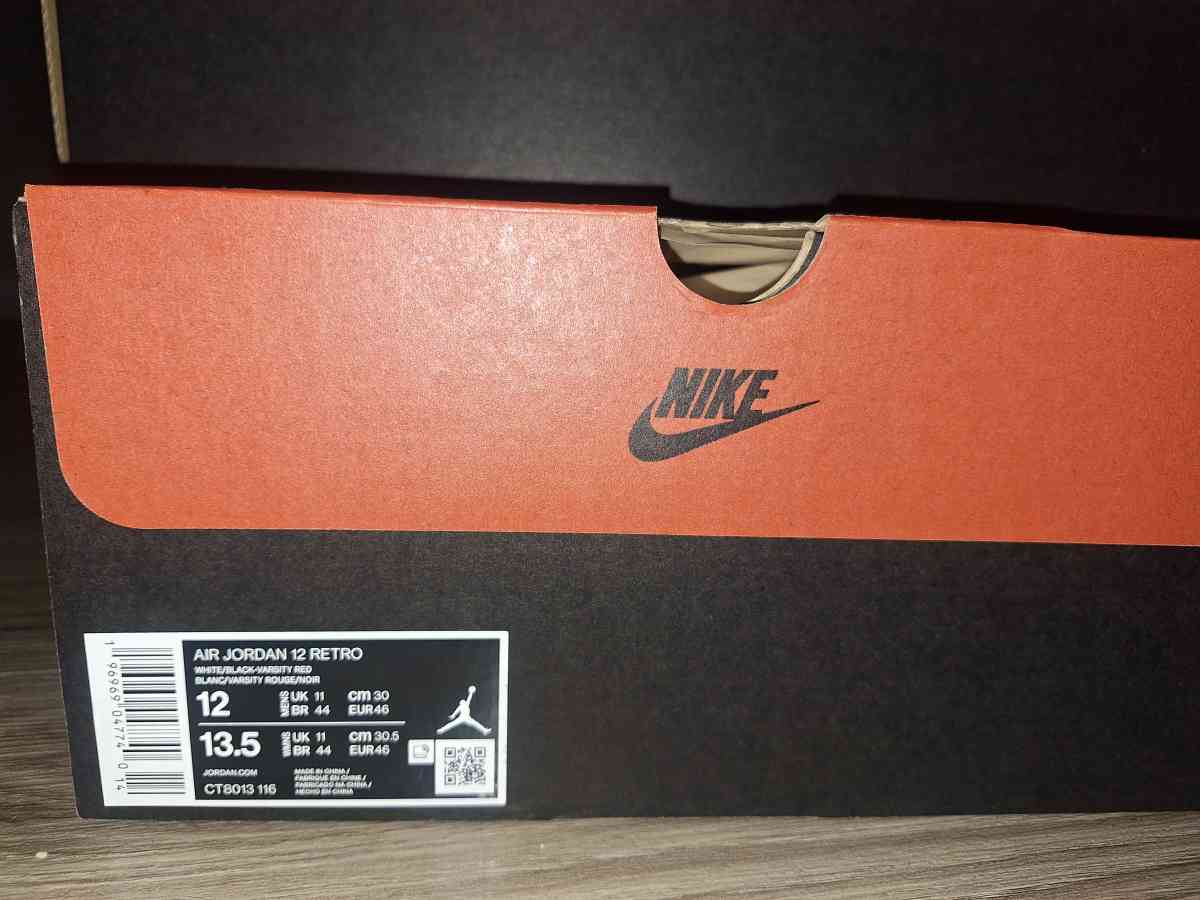 2 pairs of jordan 12s cherry Both size 12