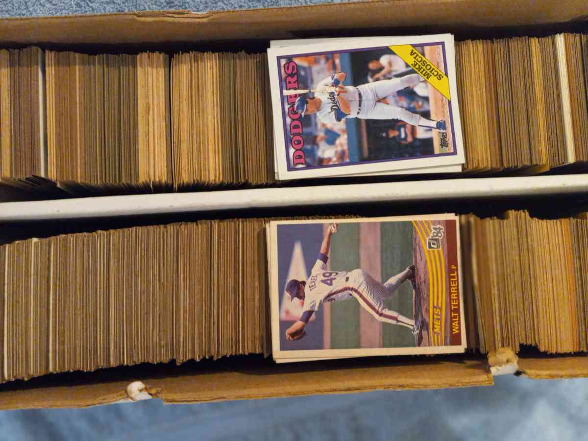 baseball cards  boxes