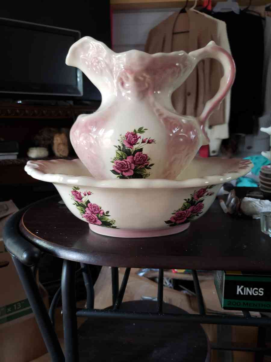 pitcher and bowl set heavy duty