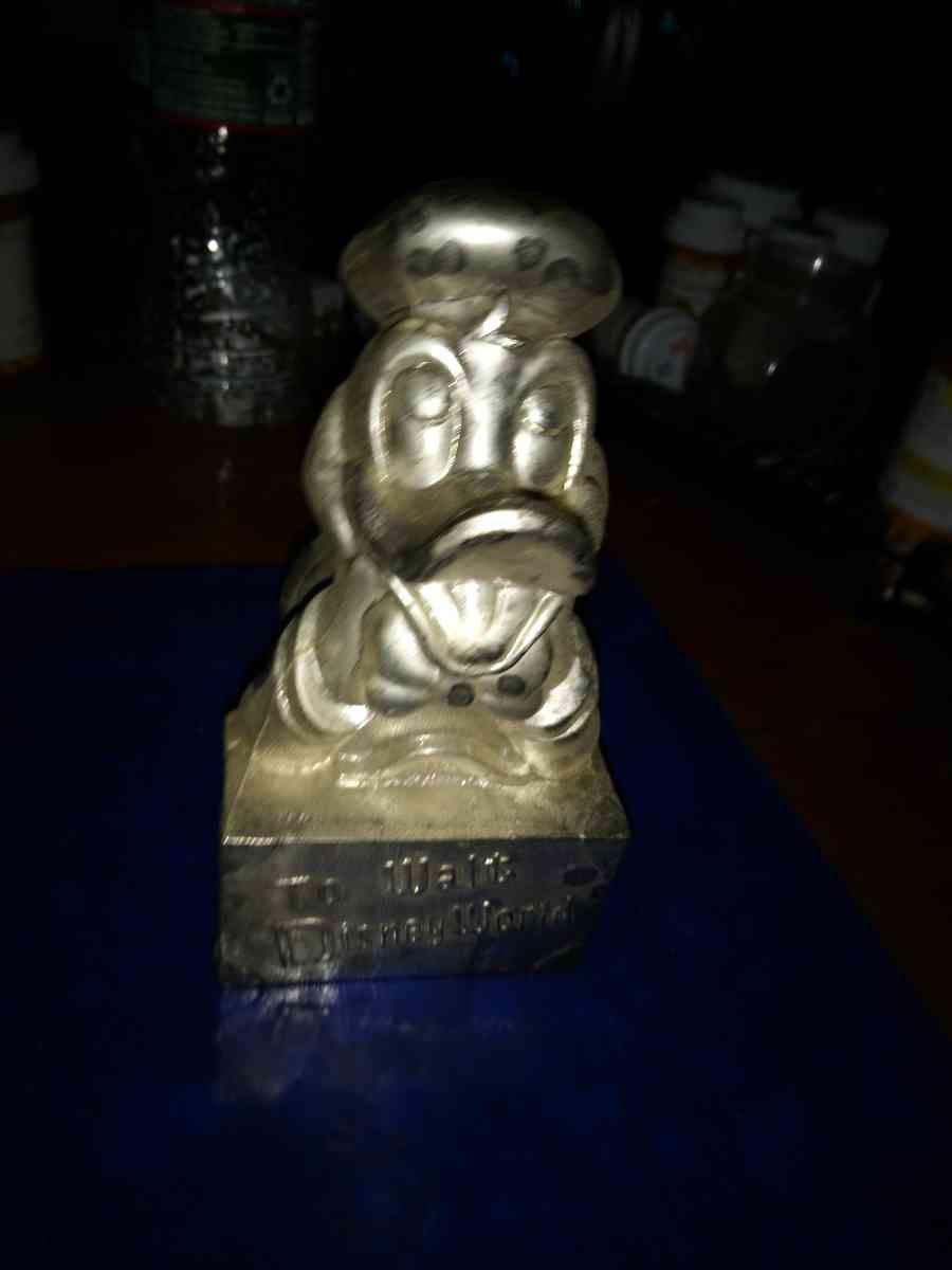 Donald Duck silver plated bank