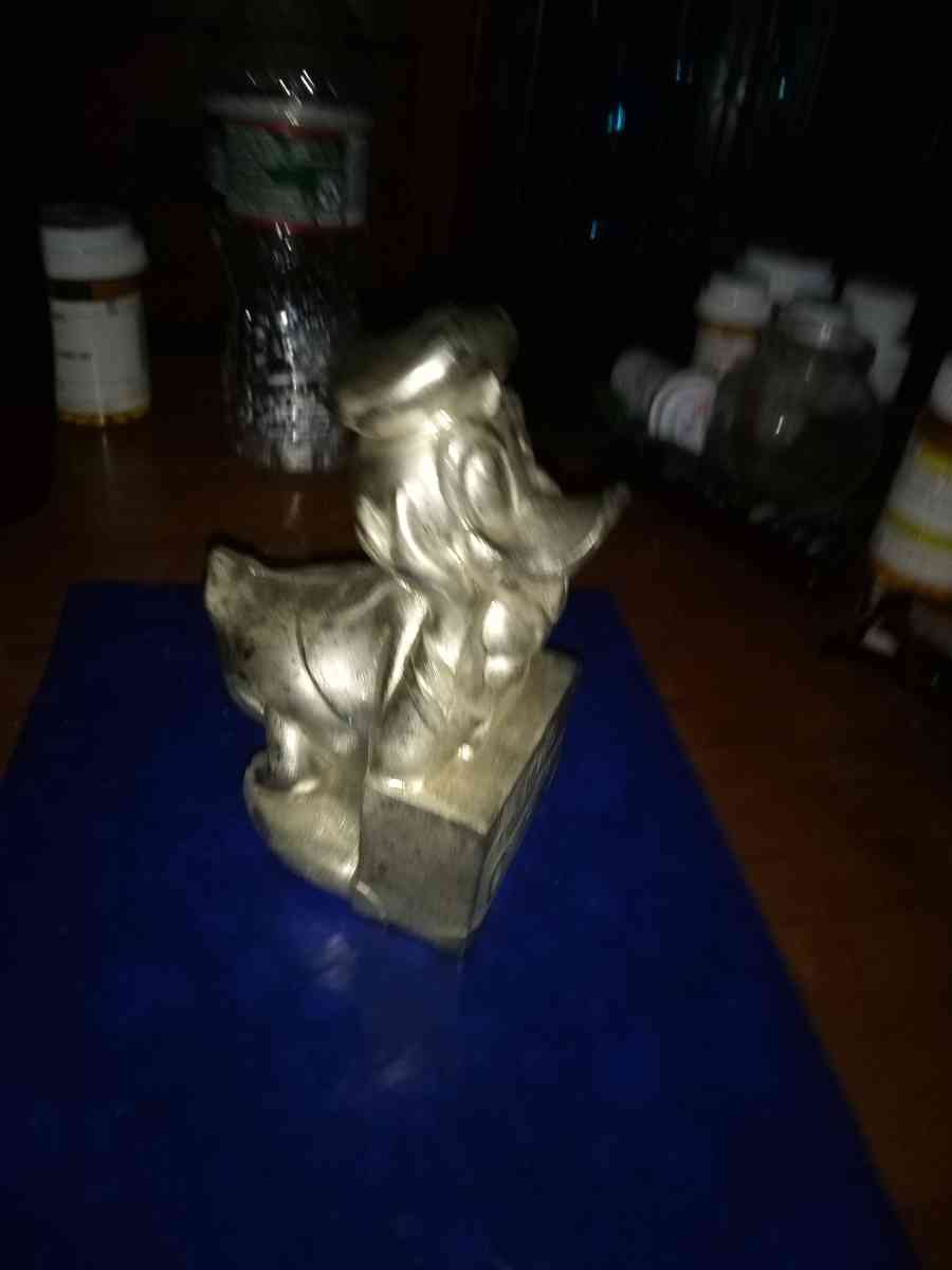 Donald Duck silver plated bank