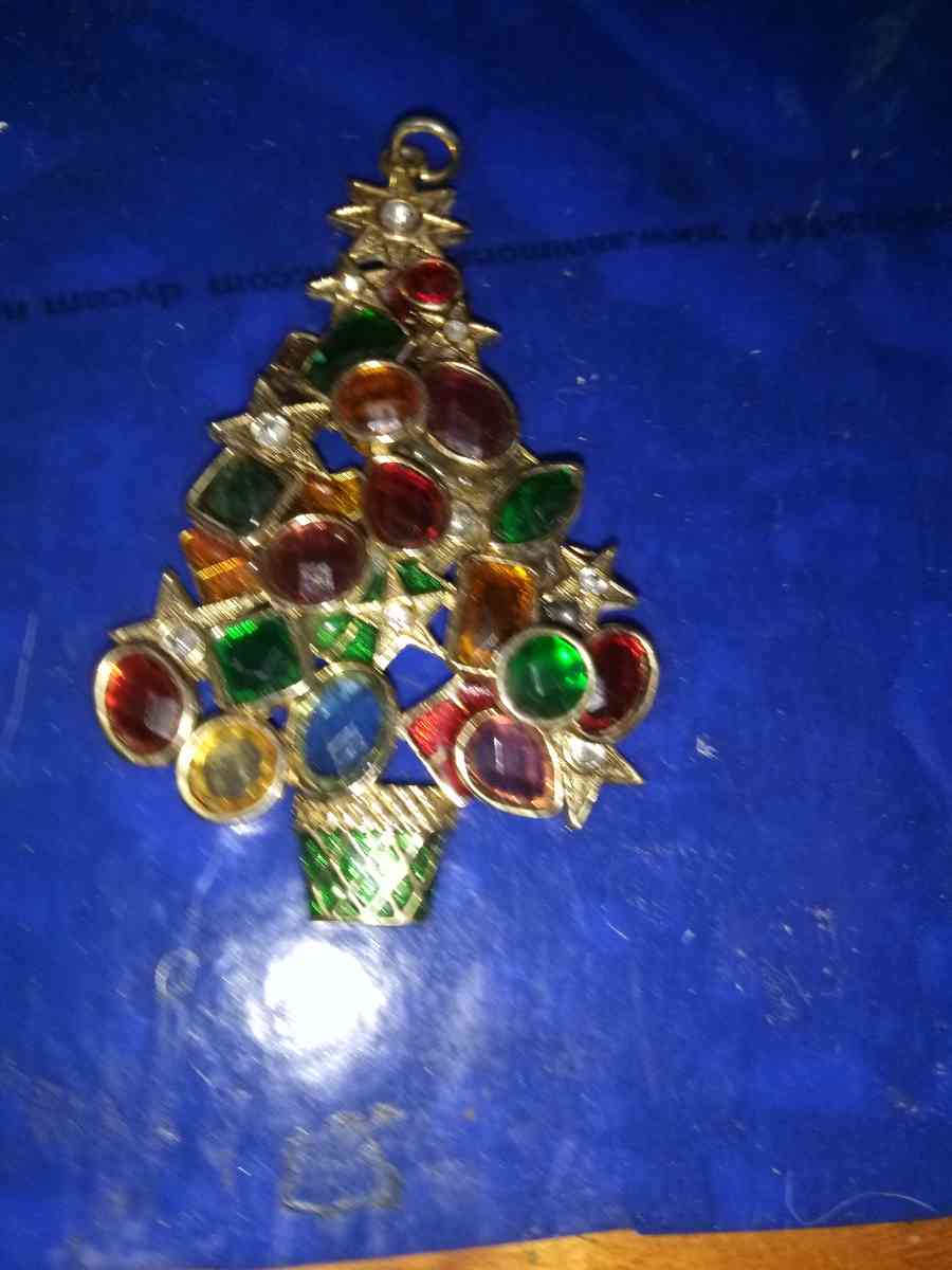 Vintage Christmas tree pendant