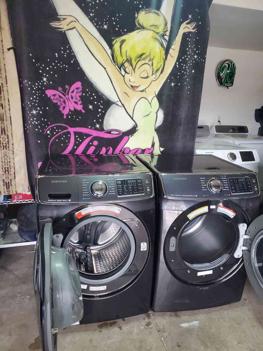 Samsung large capacity washer and electric dryer