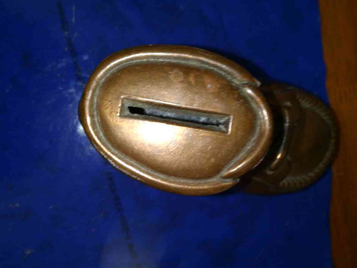 Bronzed Baby Shoe Bank