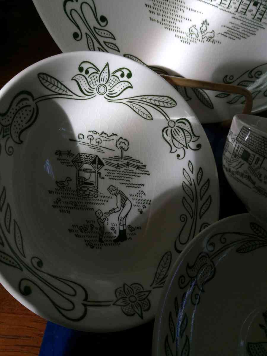 Buck County Service for 6 with extras