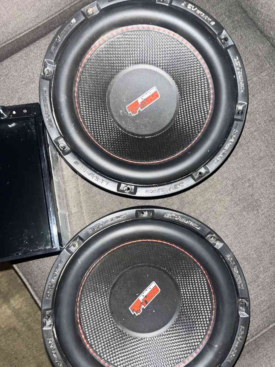 subwoofer and radio