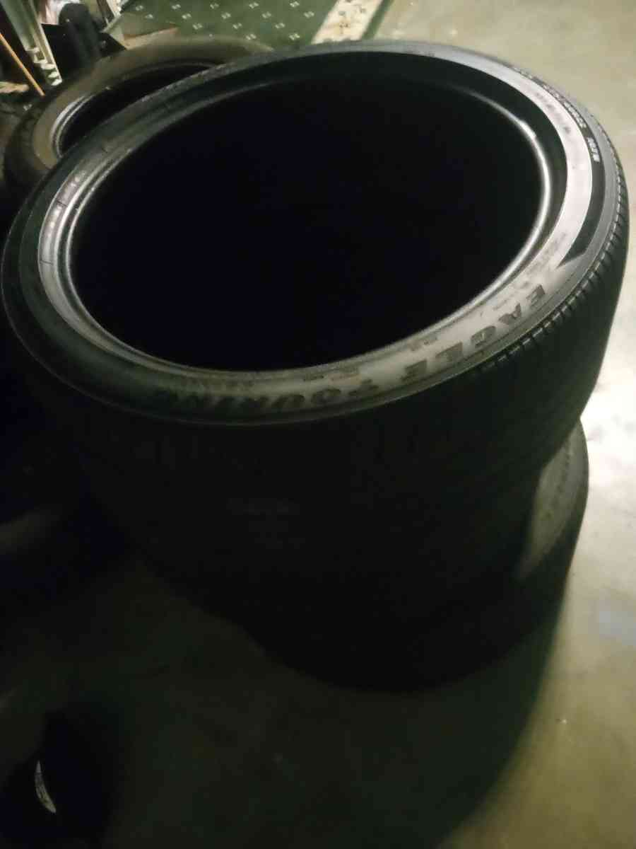 3 goodyear tires with acoustic foam