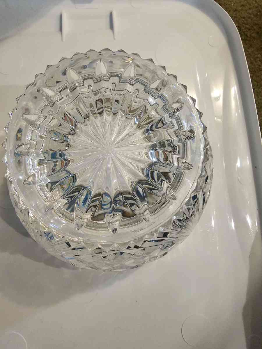 antique crystal bowl
