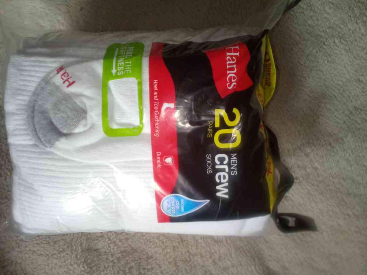 20 pairs mens crew socks