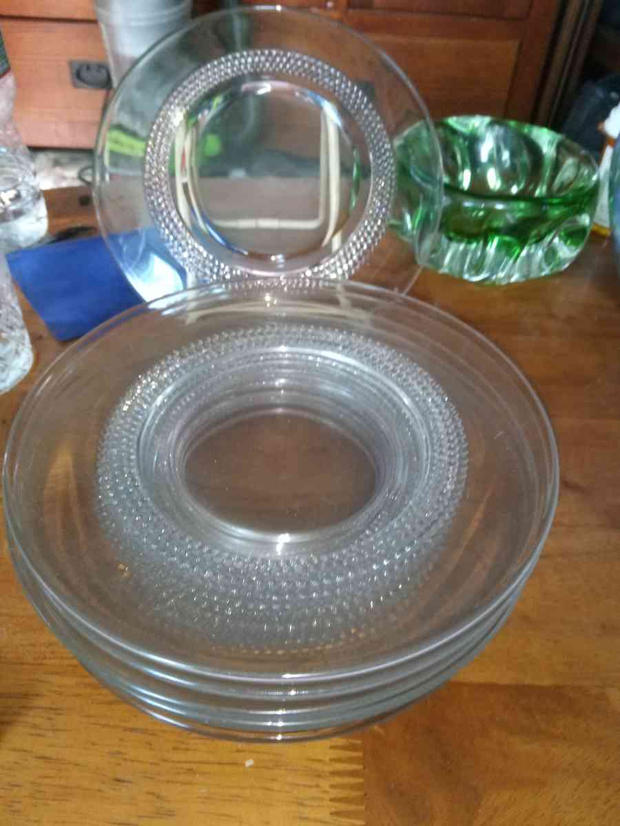 8 Duncan and Miller TEARDROPS luncheon plates