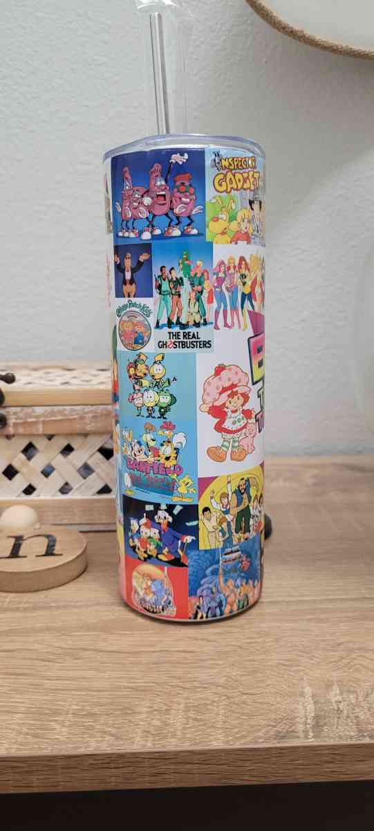 back to the 80s stainless steel tumbler