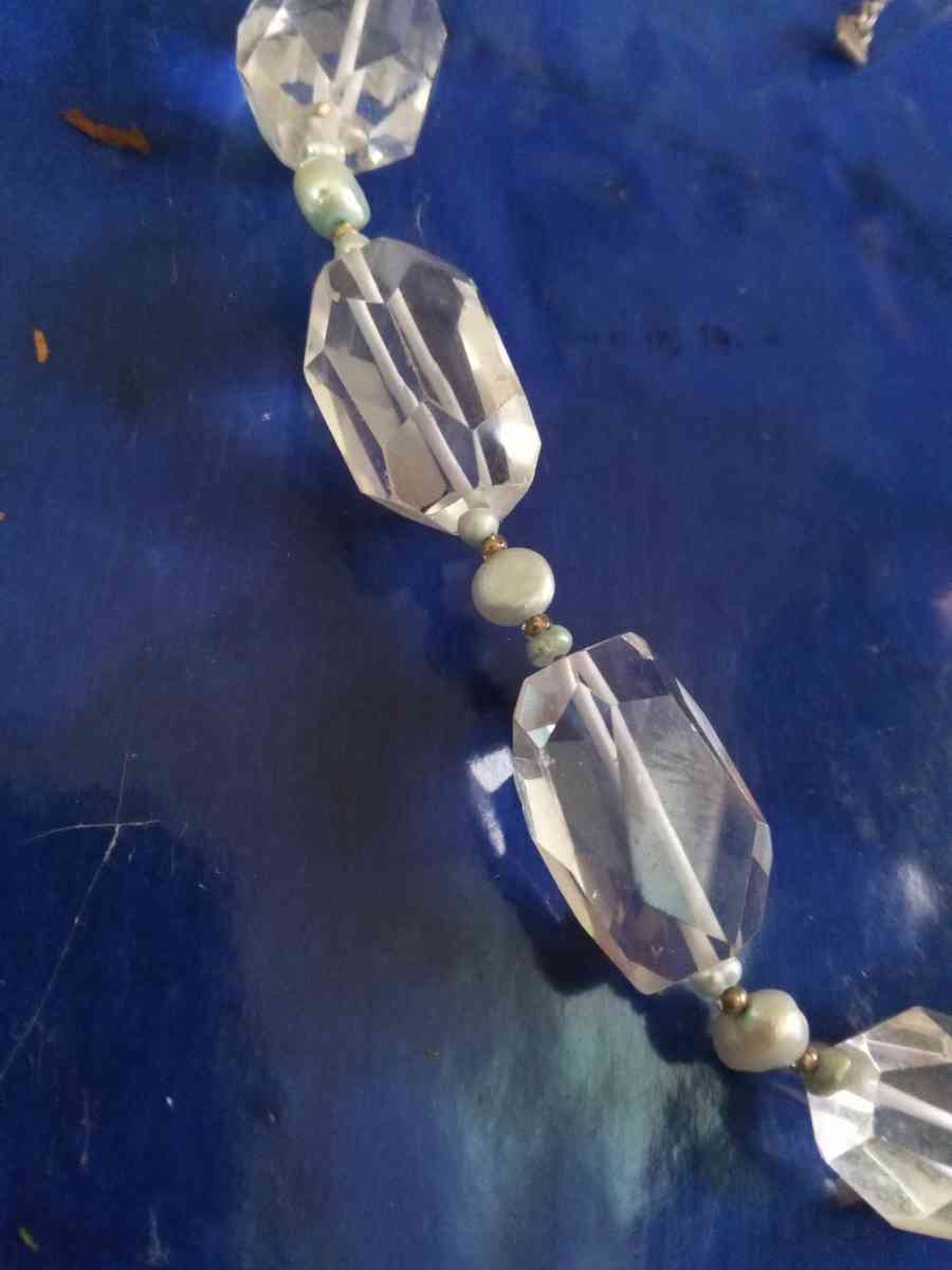 Donna Dressler Faceted Rock Crystal necklace