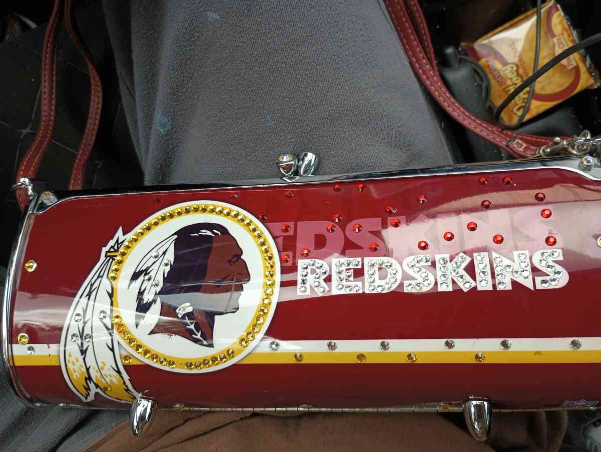 license plate one of a kind Washington redskins metal purse