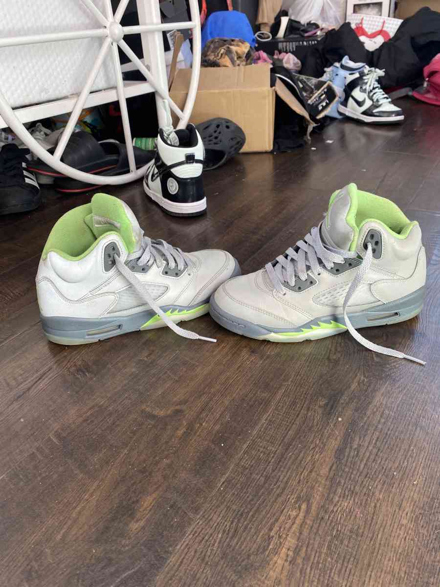 air Jordan 5 green bean