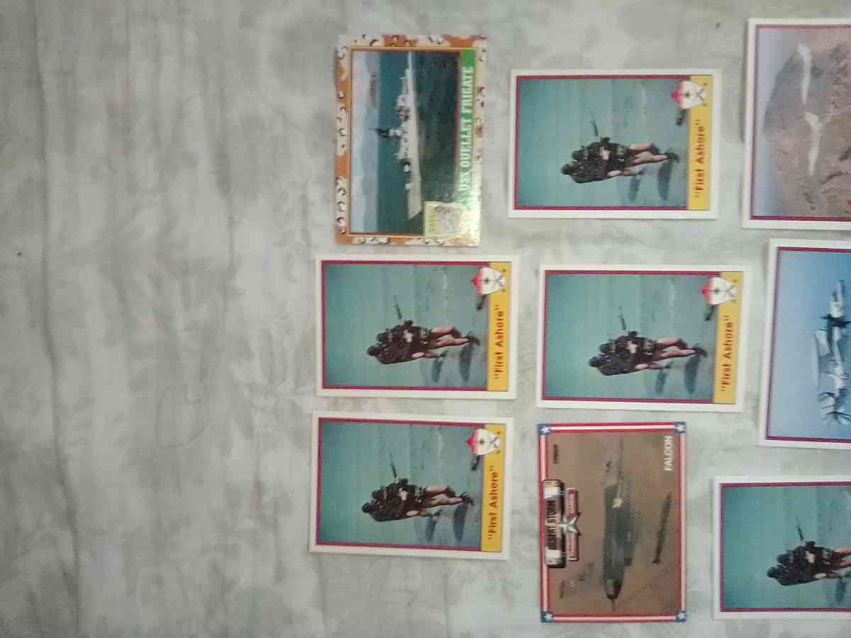 these group of 12 desert storm cards
