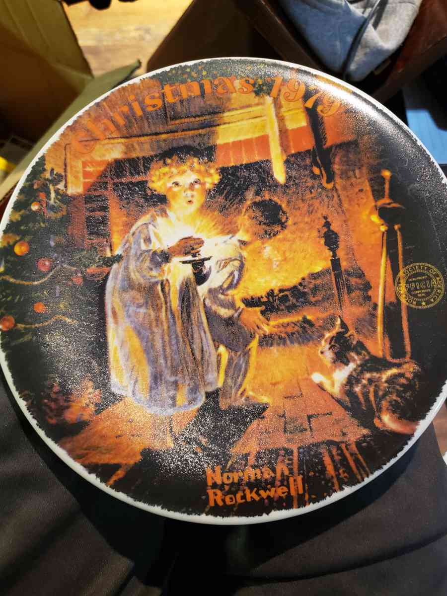 christmas 1979 Norman Rockwell plate