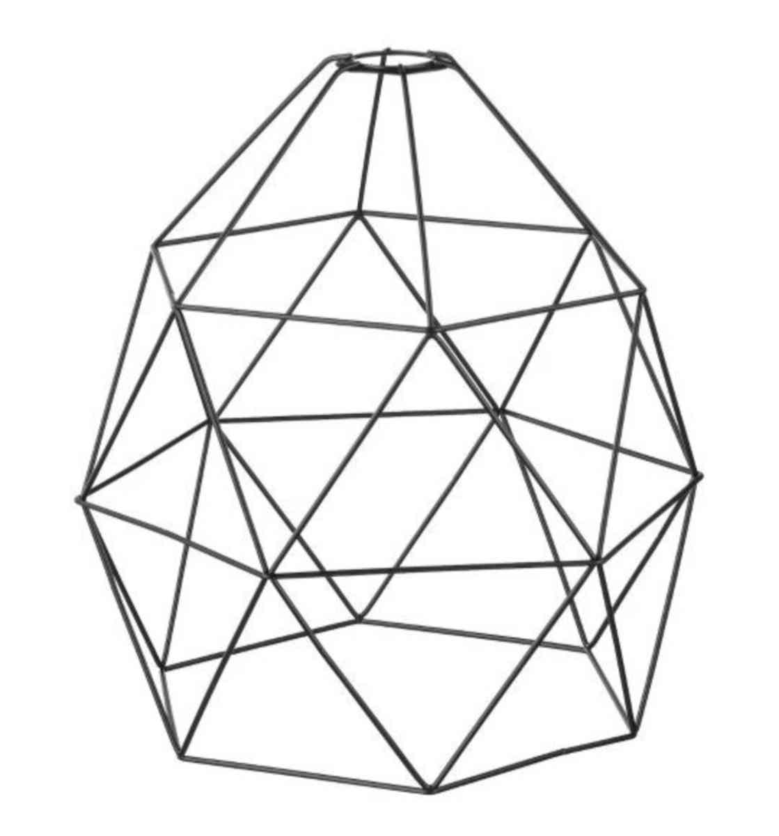 BRUNSTA Pendant lamp shade black With Cord And MOLNART LED b