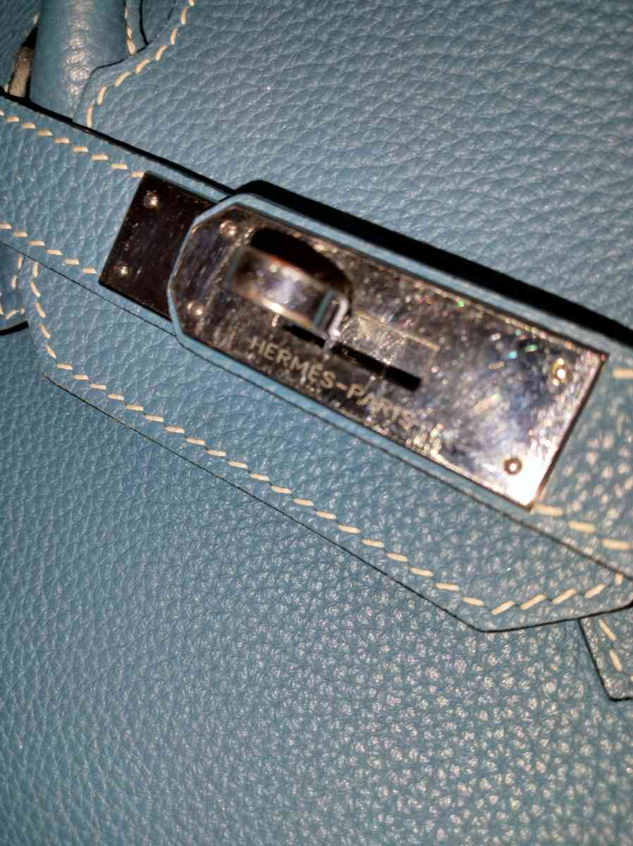 Hermes 30 blue jean birkin