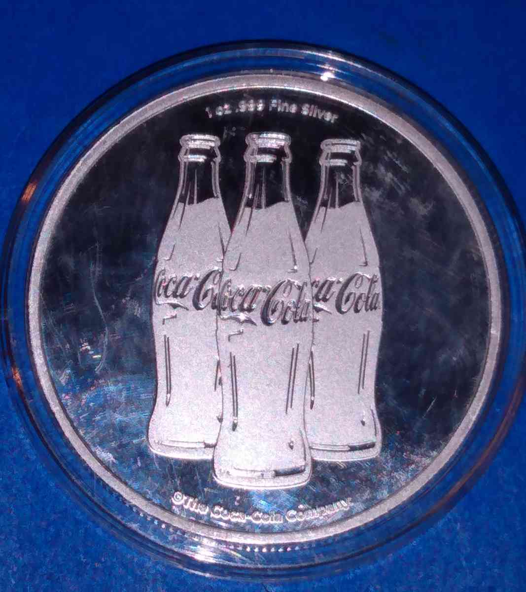 coca  cola  silver round oz