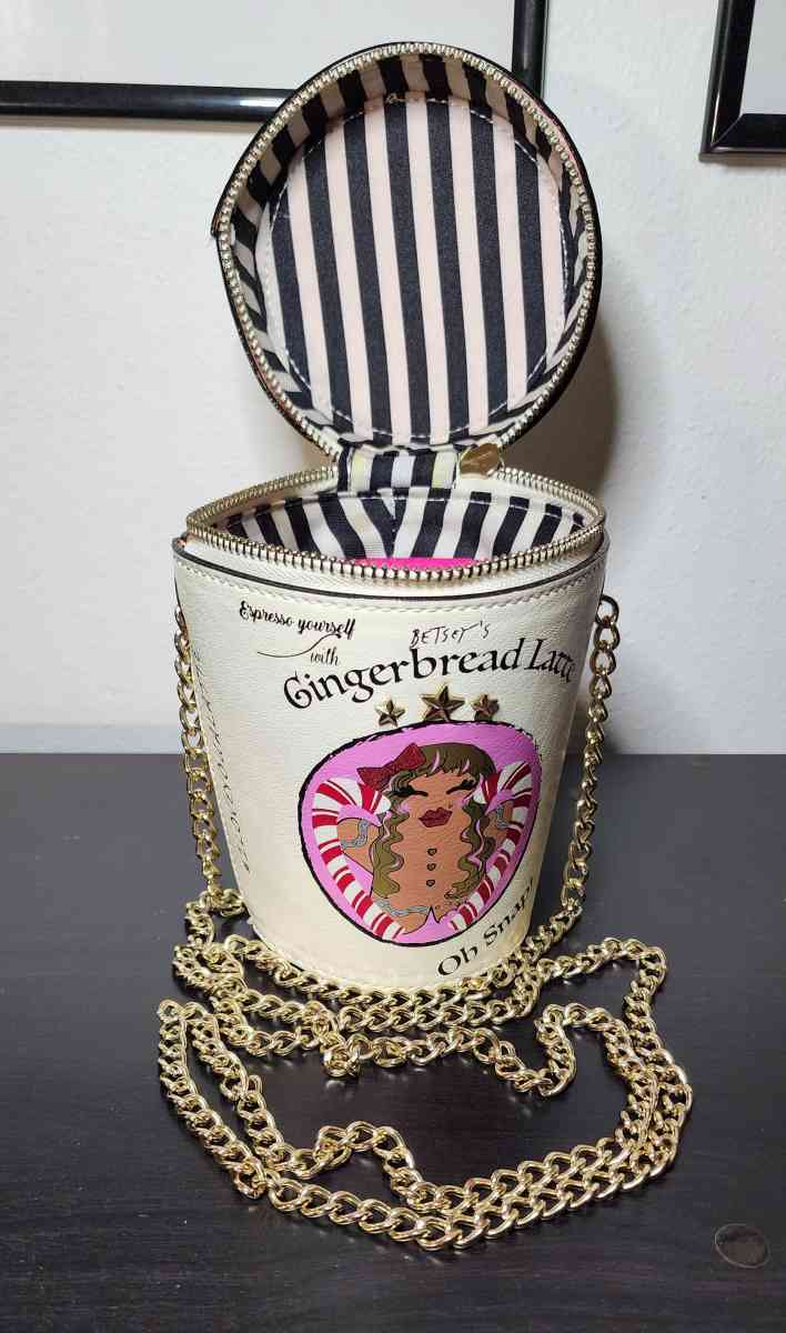 Betsey Johnson gingerbread latte purse