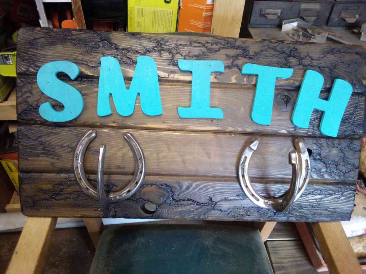 fractal burned hand made tables crosses signs