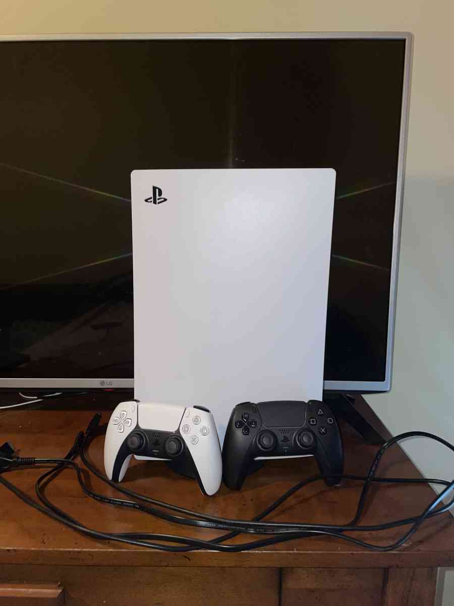 Playstation 5 with 2 controllers