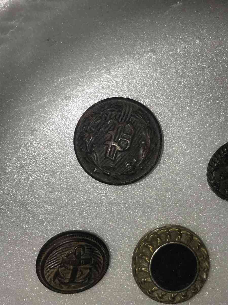 u s coins and foreign coins and tokens and button with shank