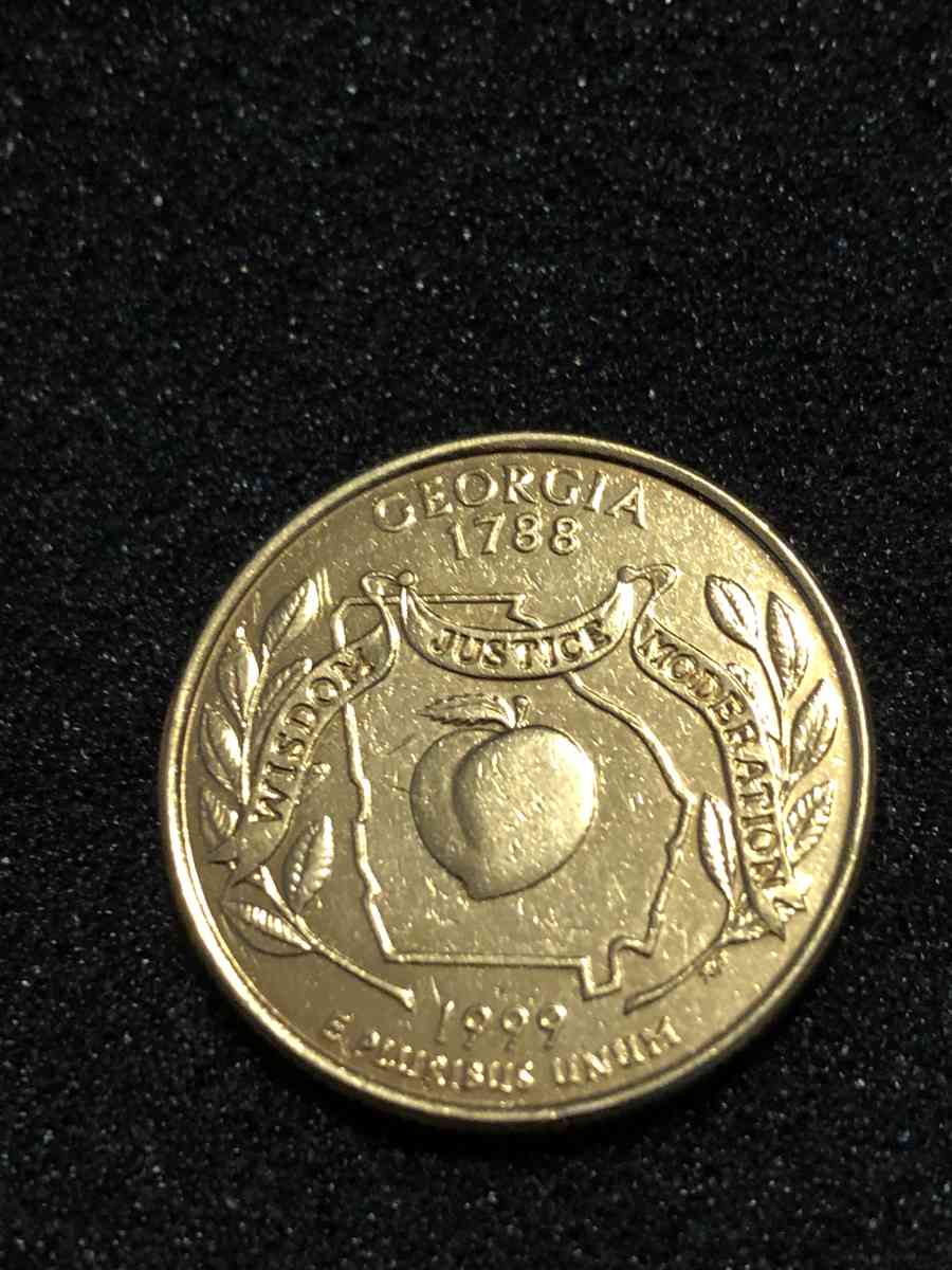 1999 p georgia quarter experimental blank error