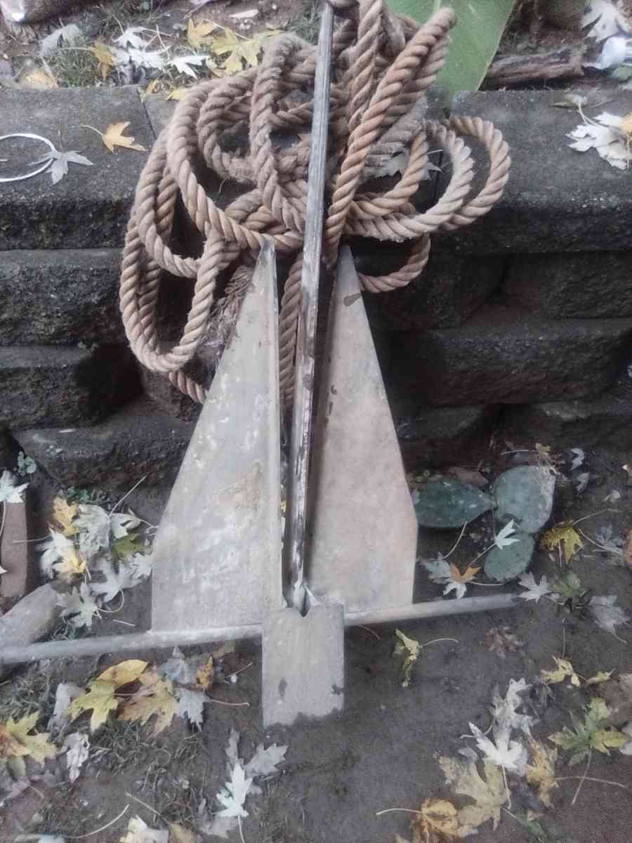 Boat Anchor and rope