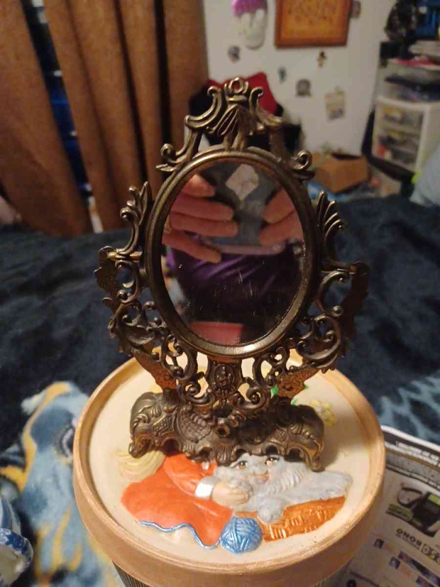 ginger bread house keepsake vase vanity mirror perfume bottl