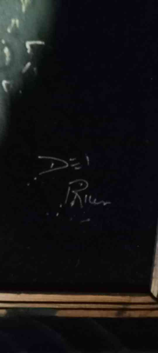 vintage black velvet Elvis painting