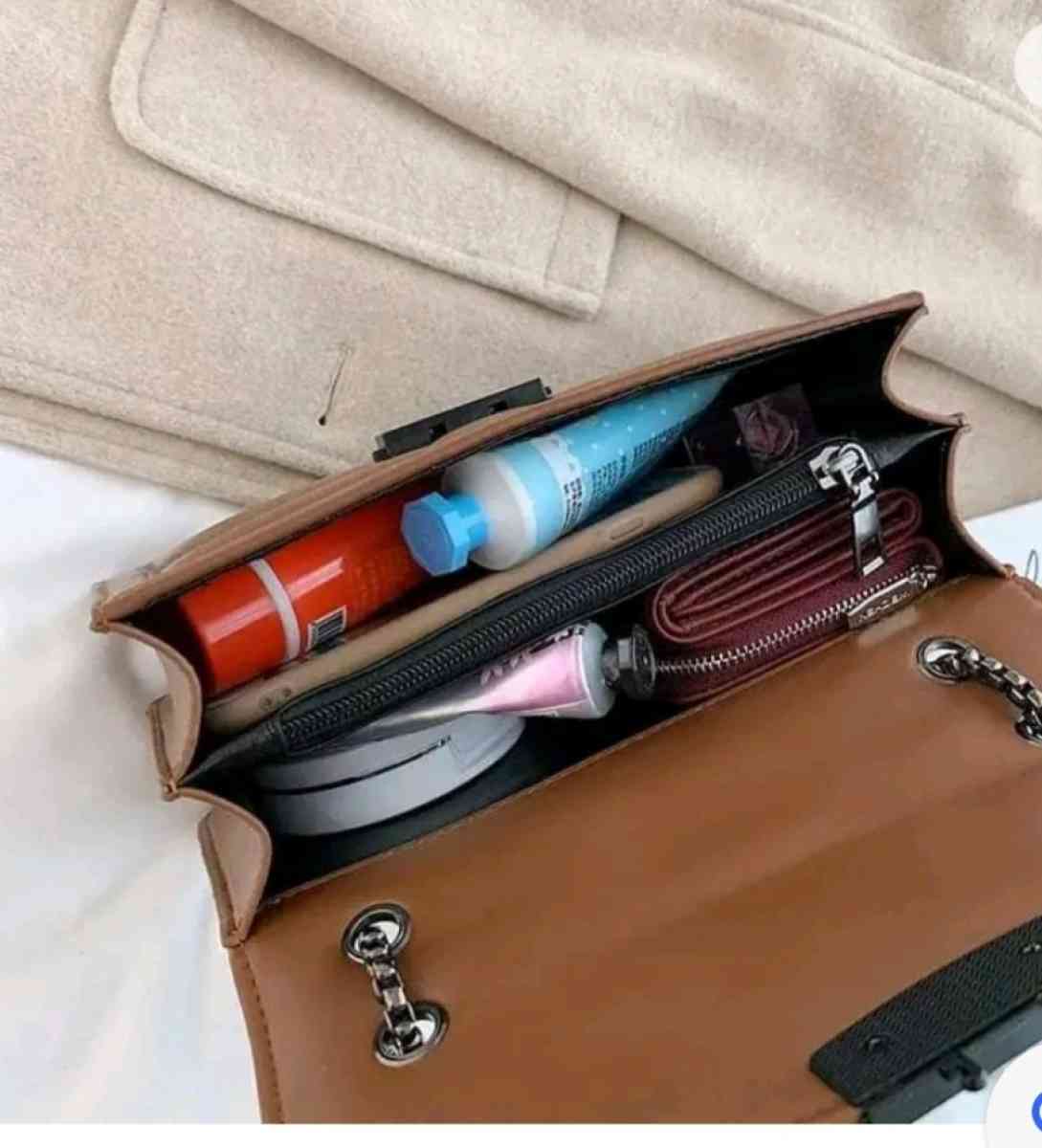 Lady chain PU leather handshoulder bags