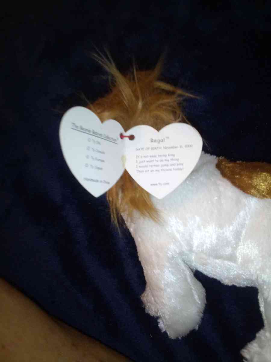 2001 Ty beanie babies regal mint selling collection off